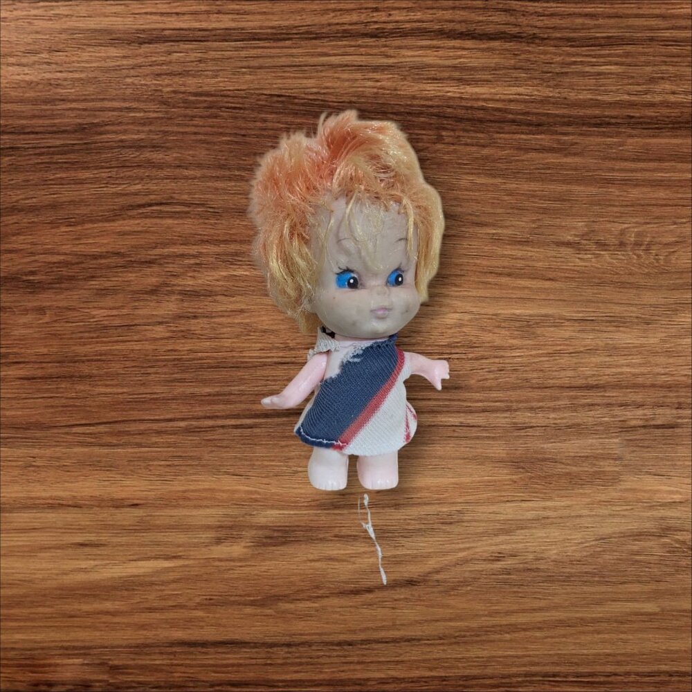 Sweet Susie 1960s Vintage Doll With Orange Hair  Dress  Retro Made In Taiwan‎ 5"